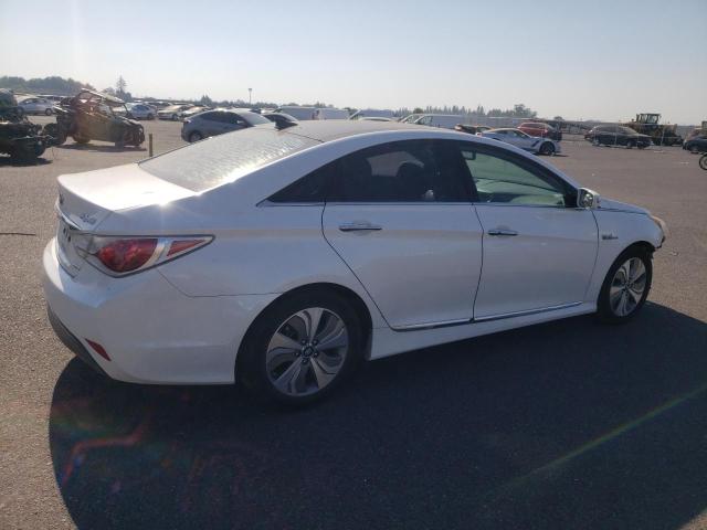 KMHEC4A49EA105557 - 2014 HYUNDAI SONATA HYBRID WHITE photo 3