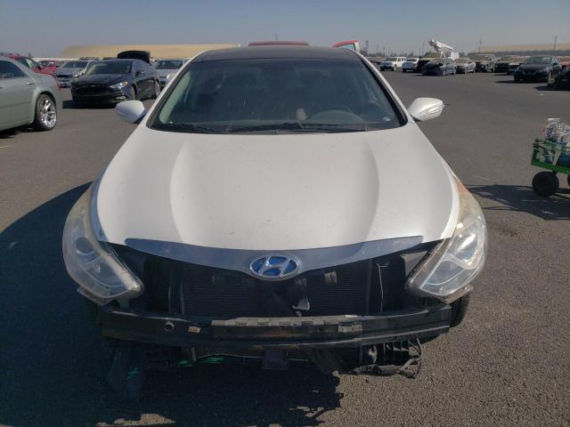 KMHEC4A49EA105557 - 2014 HYUNDAI SONATA HYBRID WHITE photo 5