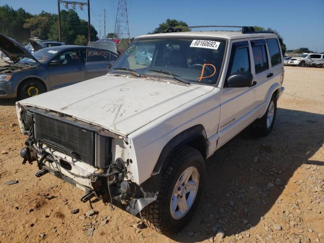 1J4FF58SX1L552692 - 2001 JEEP CHEROKEE CLASSIC WHITE photo 2