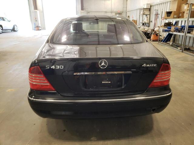 WDBNG83J54A423062 - 2004 MERCEDES-BENZ S 430 4MATIC BLACK photo 6