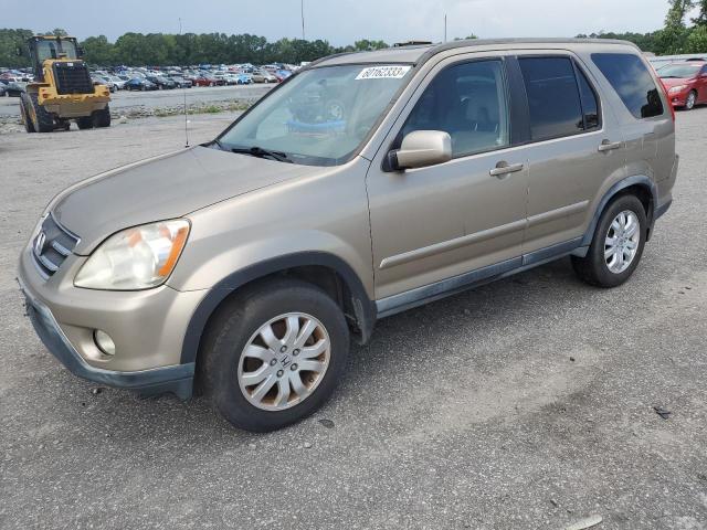 JHLRD78925C010089 - 2005 HONDA CR-V SE BEIGE photo 1