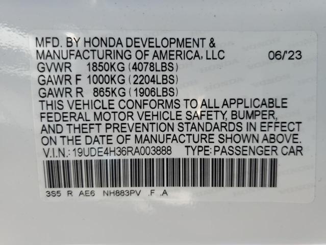 19UDE4H36RA003888 - 2024 ACURA INTEGRA A-SPEC WHITE photo 12