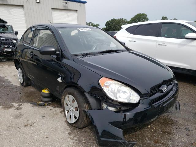 KMHCM3AC8AU180734 - 2010 HYUNDAI ACCENT BLUE BLACK photo 4