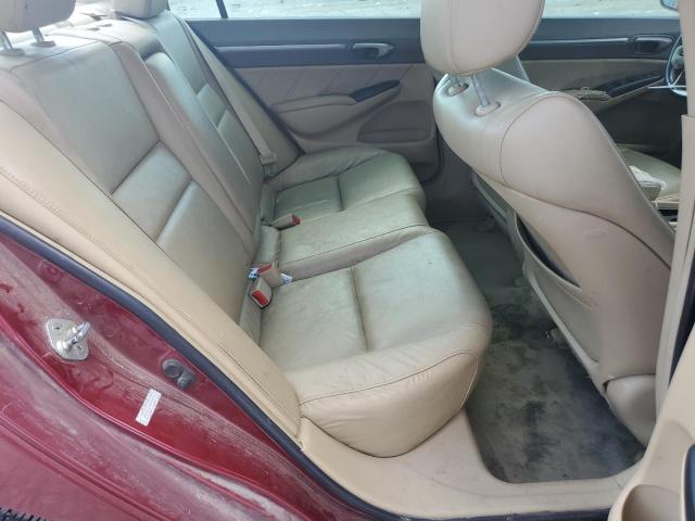 2HGFA16928H535696 - 2008 HONDA CIVIC EXL მუქწითელი ფოტო 10