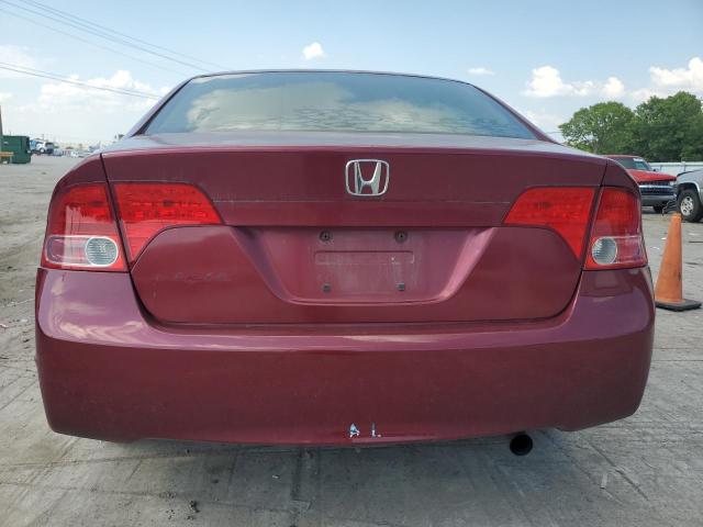 2HGFA16928H535696 - 2008 HONDA CIVIC EXL მუქწითელი ფოტო 6