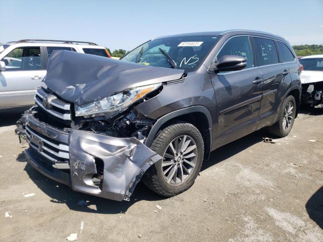 5TDJZRFH2JS528259 - 2018 TOYOTA HIGHLANDER SE GRAY photo 1