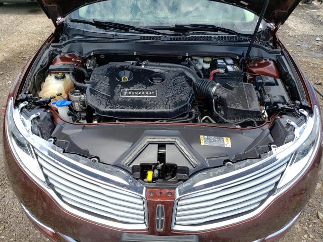3LN6L2G96FR604657 - 2015 LINCOLN MKZ BURGUNDY photo 11