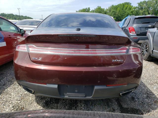 3LN6L2G96FR604657 - 2015 LINCOLN MKZ BURGUNDY photo 6