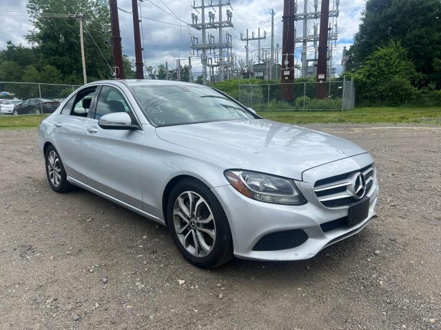 55SWF4JB3HU219174 - 2017 MERCEDES-BENZ C 300 SILVER photo 1