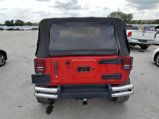 1J4AA2D14AL106638 - 2010 JEEP WRANGLER SPORT RED photo 6