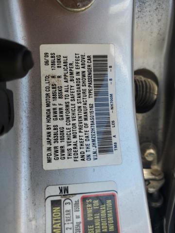 JHMZE2H78AS015162 - 2010 HONDA INSIGHT EX SILVER photo 13