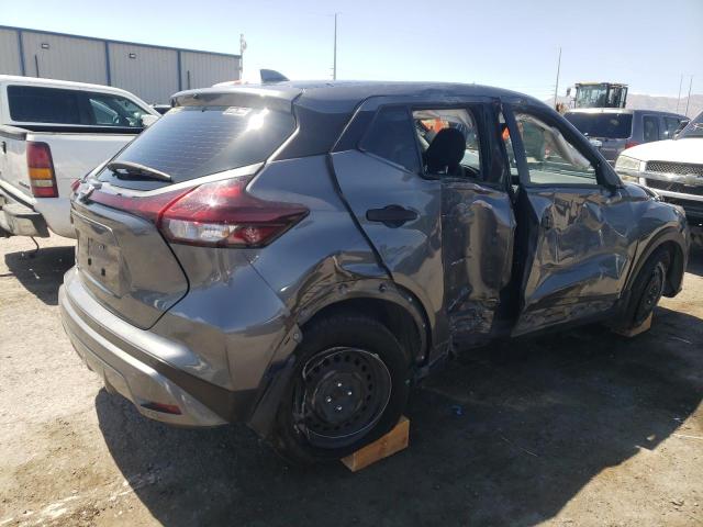 3N1CP5BV0NL525202 - 2022 NISSAN KICKS S GRAY photo 3