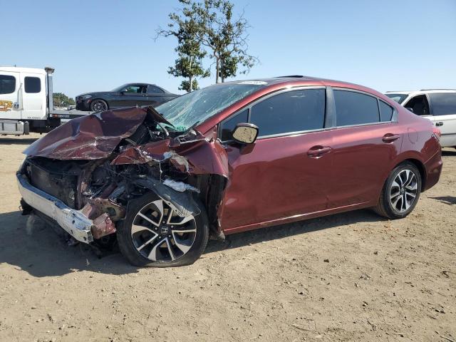 2HGFB2F98DH527681 - 2013 HONDA CIVIC EXL BURGUNDY photo 1