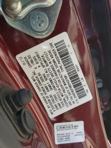 2HGFB2F98DH527681 - 2013 HONDA CIVIC EXL BURGUNDY photo 13