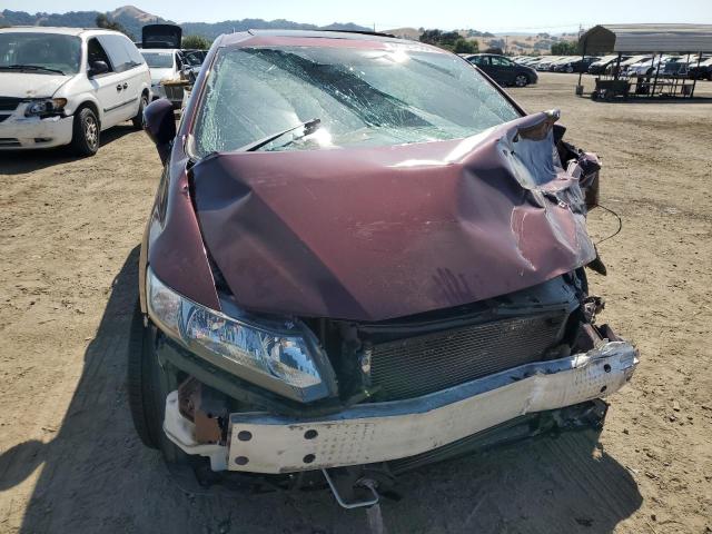 2HGFB2F98DH527681 - 2013 HONDA CIVIC EXL BURGUNDY photo 5