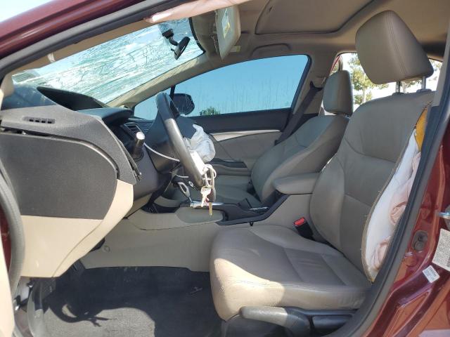 2HGFB2F98DH527681 - 2013 HONDA CIVIC EXL BURGUNDY photo 7