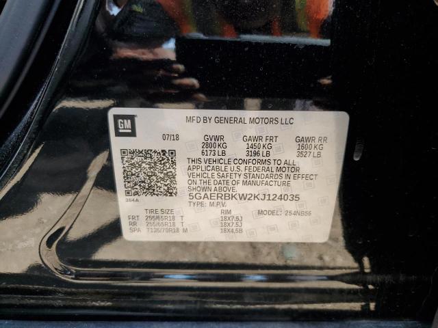 5GAERBKW2KJ124035 - 2019 BUICK ENCLAVE ESSENCE 黑色 照片 12