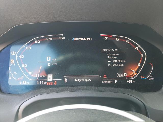 3MW5U7J05L8B41428 - 2020 BMW M340I GRAY photo 9