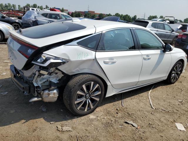 19XFL1H77PE012043 - 2023 HONDA CIVIC EXL WHITE photo 3