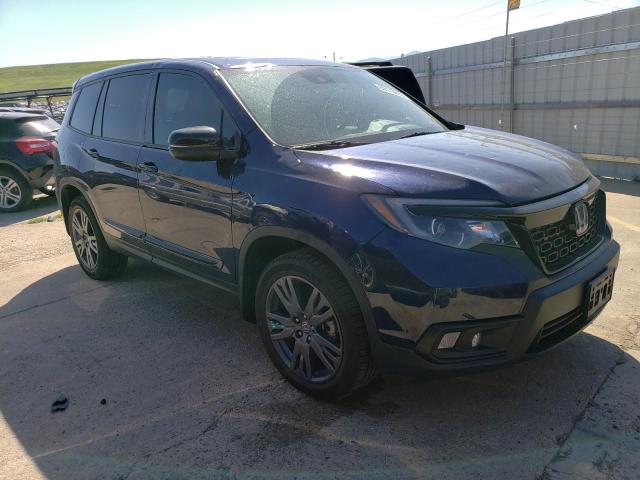 5FNYF8H53LB009636 - 2020 HONDA PASSPORT EXL BLUE photo 4