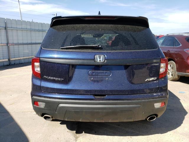 5FNYF8H53LB009636 - 2020 HONDA PASSPORT EXL BLUE photo 6
