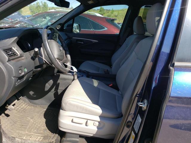 5FNYF8H53LB009636 - 2020 HONDA PASSPORT EXL BLUE photo 7