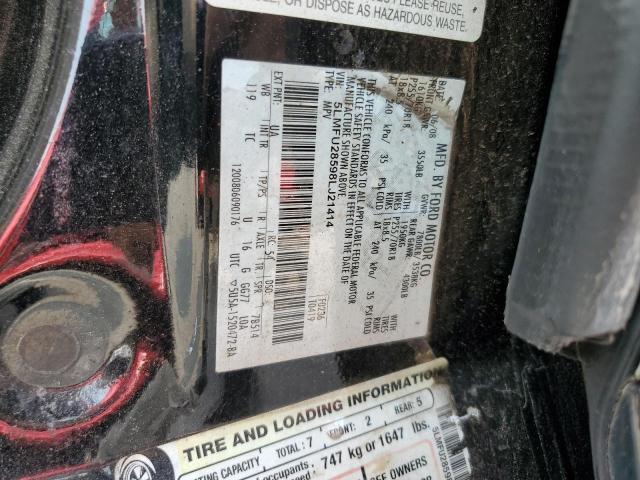 5LMFU28598LJ21414 - 2008 LINCOLN NAVIGATOR შავი ფოტო 14