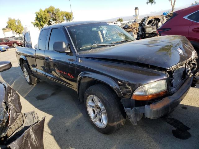 1B7GL22Z01S315190 - 2001 DODGE DAKOTA BLACK photo 4