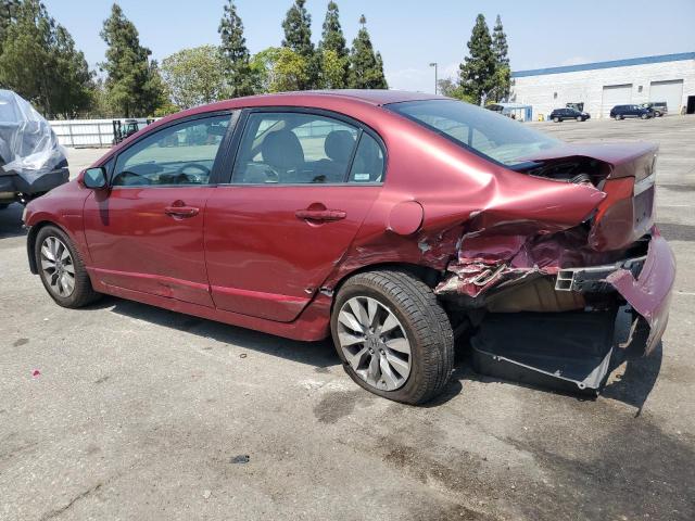 2HGFA16819H353013 - 2009 HONDA CIVIC EX RED photo 2