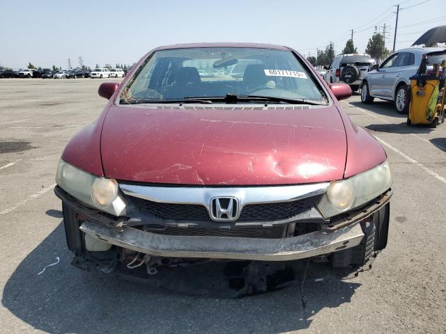 2HGFA16819H353013 - 2009 HONDA CIVIC EX RED photo 5