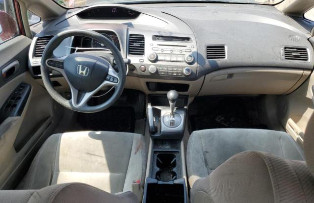 2HGFA16819H353013 - 2009 HONDA CIVIC EX RED photo 8