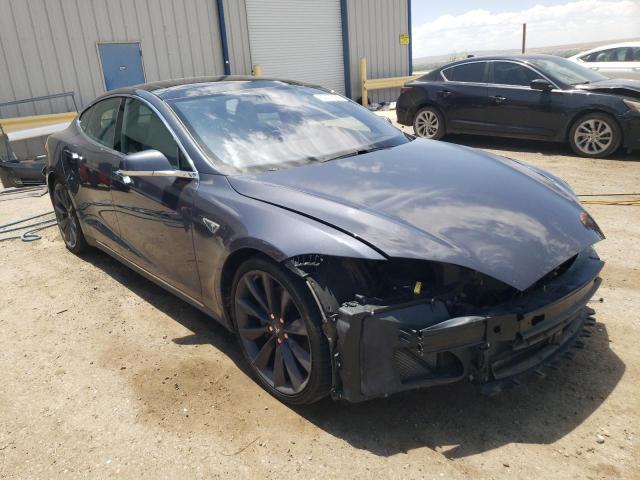 5YJSA1E27GF128155 - 2016 TESLA MODEL S Gris photo 4