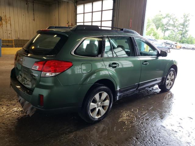 4S4BRBAC9C3273696 - 2012 SUBARU OUTBACK 2.5I GREEN photo 3