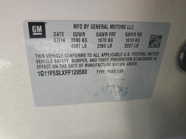 1G11F5SLXFF129580 - 2015 CHEVROLET MALIBU LTZ ბეჟი ფოტო 12