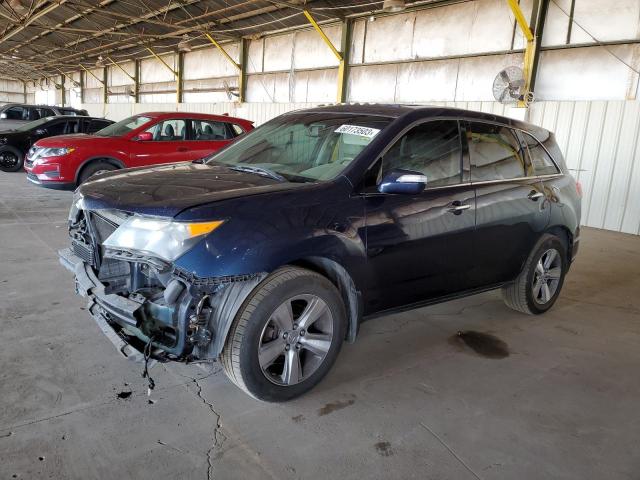 2HNYD2H25BH500673 - 2011 ACURA MDX BLUE photo 1