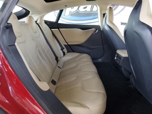 5YJSA1DN9DFP09597 - 2013 TESLA MODEL S RED photo 10
