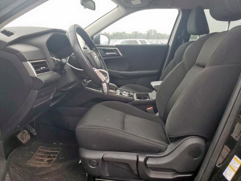 JA4J3TA85NZ015303 - 2022 MITSUBISHI OUTLANDER ES შავი ფოტო 7