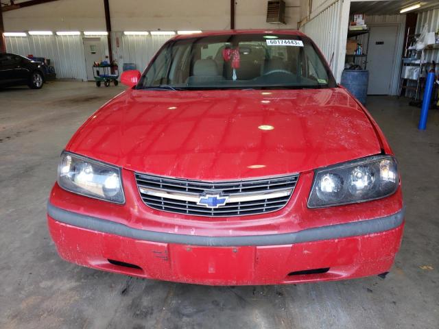 2G1WF52E849462924 - 2004 CHEVROLET IMPALA RED photo 5