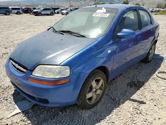KL1TD52675B473218 - 2005 CHEVROLET AVEO BASE BLUE photo 1
