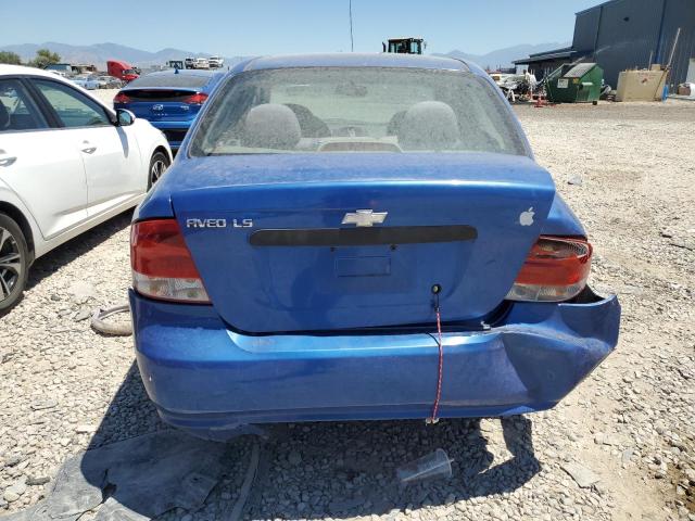KL1TD52675B473218 - 2005 CHEVROLET AVEO BASE BLUE photo 6