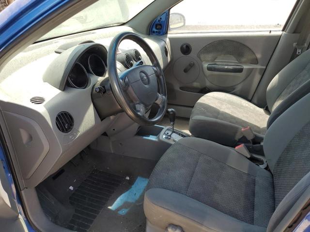 KL1TD52675B473218 - 2005 CHEVROLET AVEO BASE BLUE photo 7