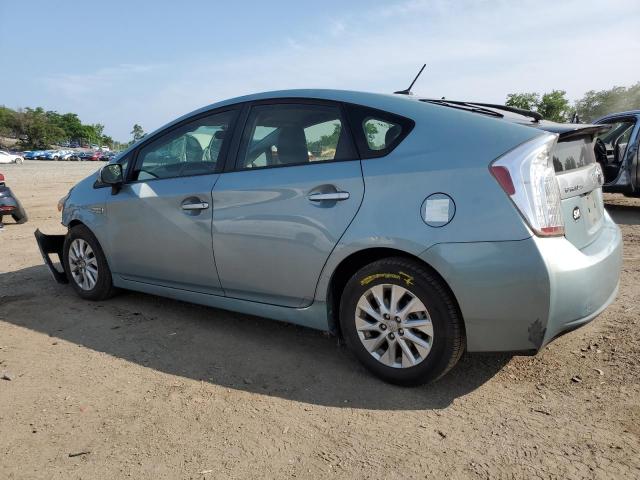 JTDKN3DP4C3022685 - 2012 TOYOTA PRIUS PLUG Теңіз түсті фото 2