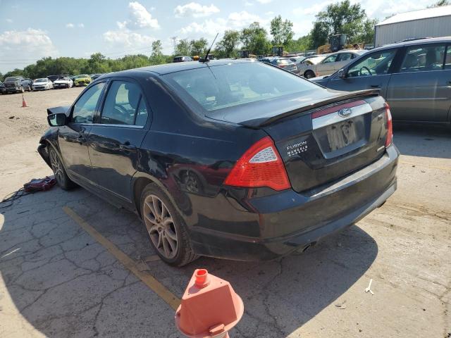 3FAHP0JG6CR142941 - 2012 FORD FUSION SEL BLACK photo 2