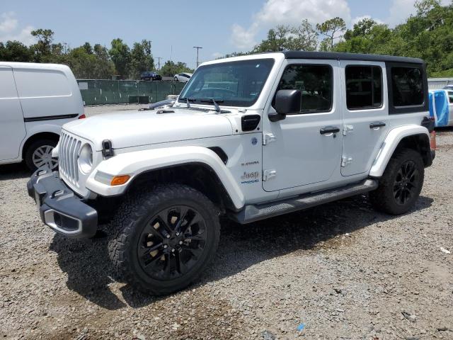1C4JJXP66MW758786 - 2021 JEEP WRANGLER U SAHARA 4XE WHITE photo 1