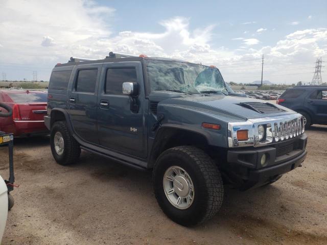 5GRGN23U85H132098 - 2005 HUMMER H2 TEAL photo 4