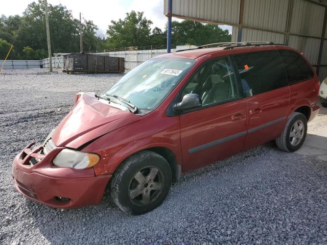 1D4GP45R76B731582 - 2006 DODGE CARAVAN SXT RED photo 1