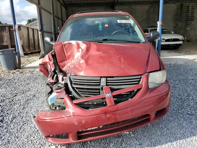 1D4GP45R76B731582 - 2006 DODGE CARAVAN SXT RED photo 5