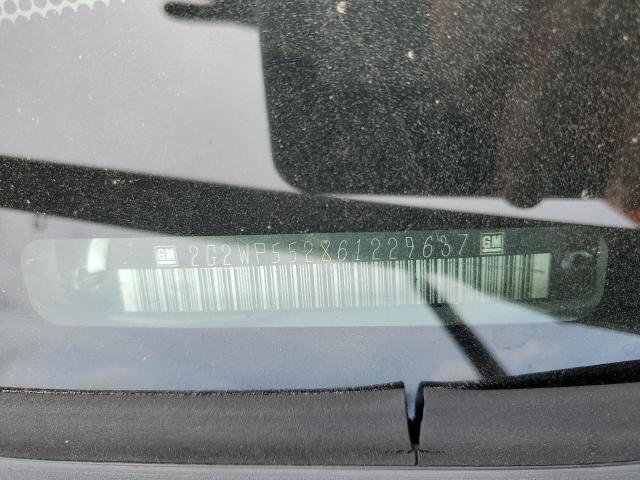 2G2WP552861229637 - 2006 PONTIAC GRAND PRIX 银色 照片 12