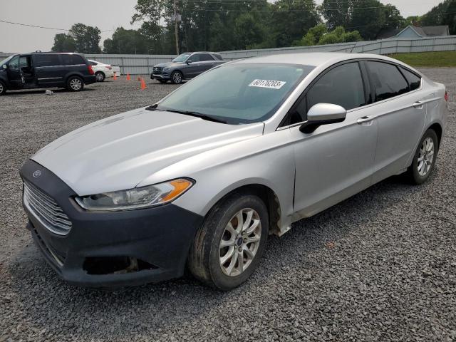 3FA6P0G71GR255054 - 2016 FORD FUSION S SILVER photo 1