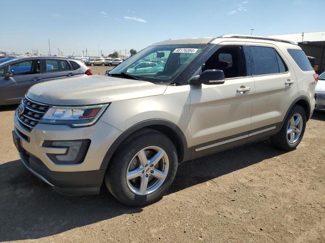 1FM5K8D87HGD64980 - 2017 FORD EXPLORER XLT TAN photo 1